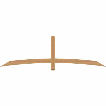 Ekena Millwork Bellingham Timber Gable Bracket, Western Red Cedar, 84"W x 24"H x 1 1/2"D x 3 1/2"F, 7/12 Pitch GBW084X24X0204BEL00SWR